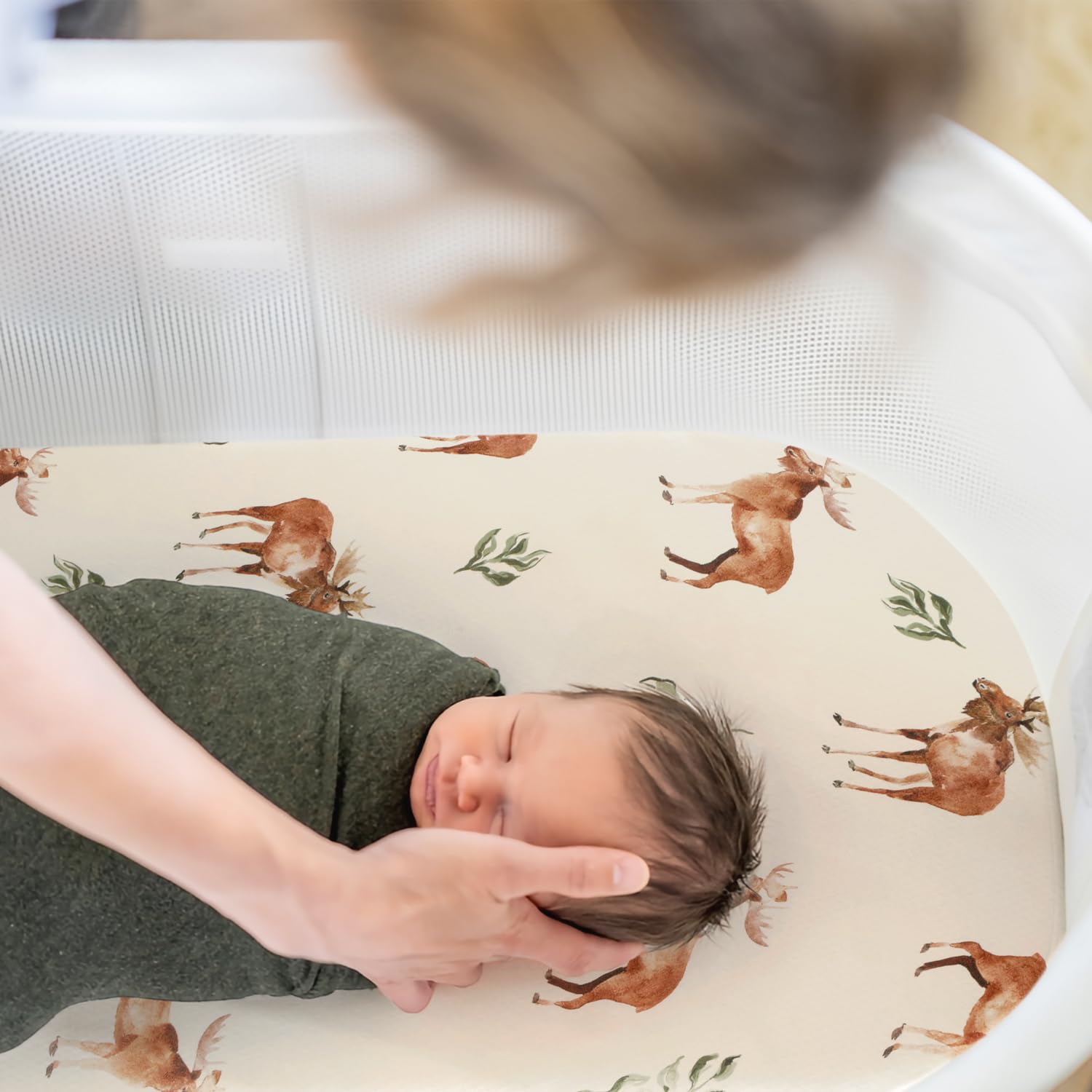 GRSSDER elastic-bottom secure-fit keeps sheets in place during wriggling