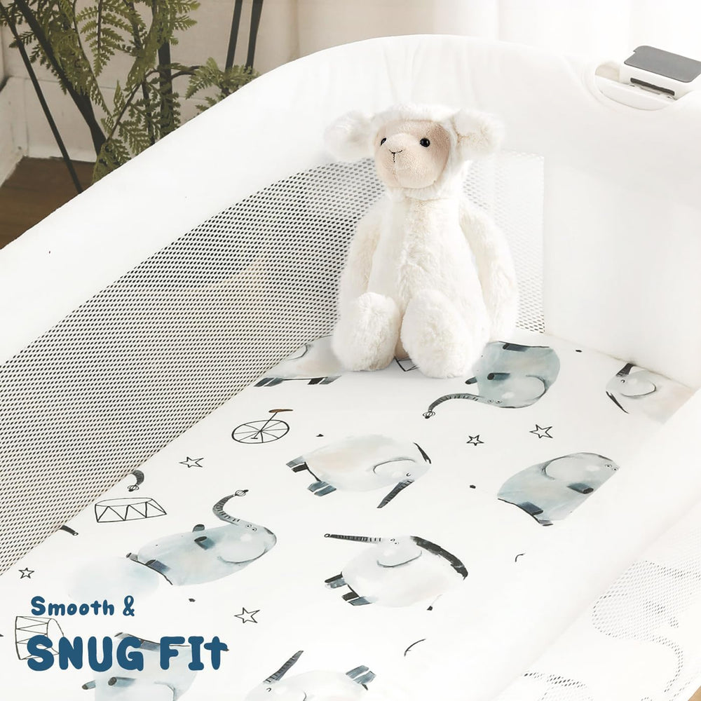 GRSSDER elephant-print design adds a cute nursery detail.