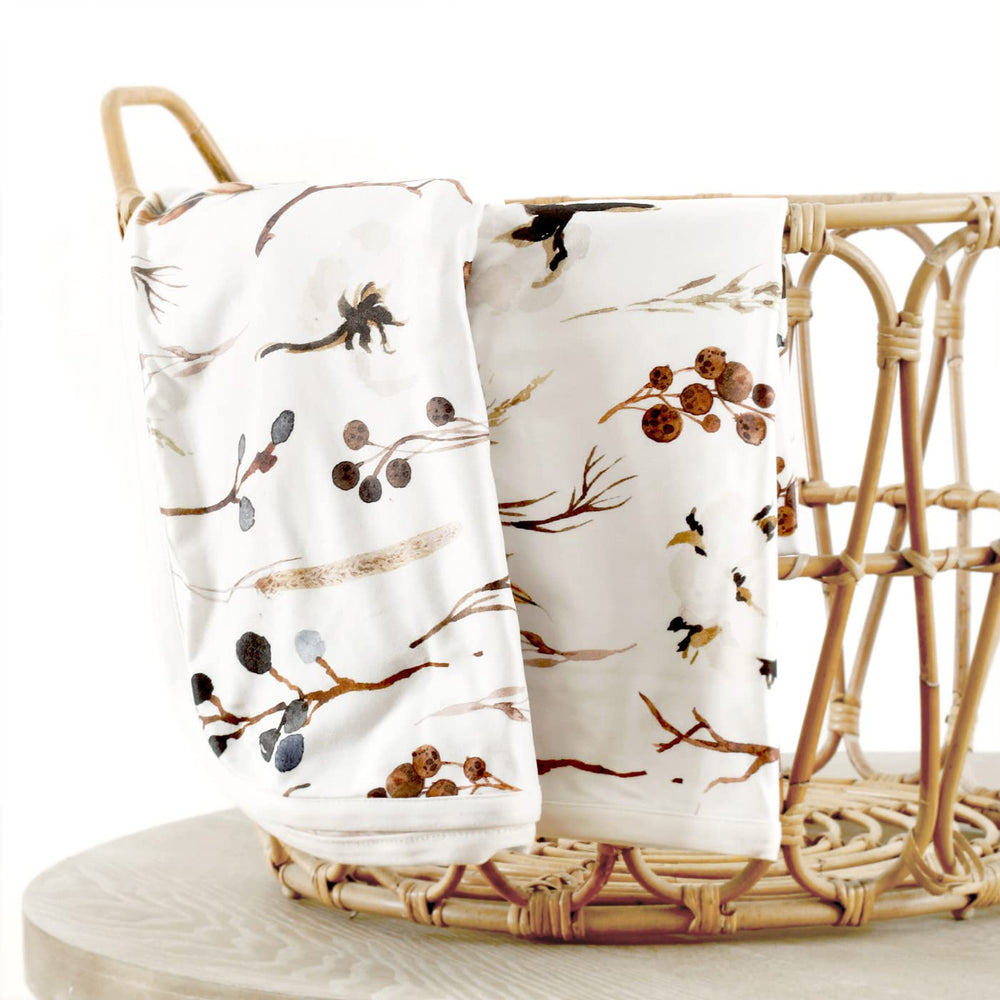GRSSDER gift-ready blanket—perfect baby shower gift with Flora print.