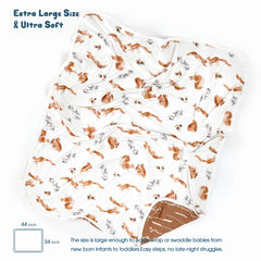 GRSSDER jersey-knit fabric texture close-up highlighting all-season swaddle comfort