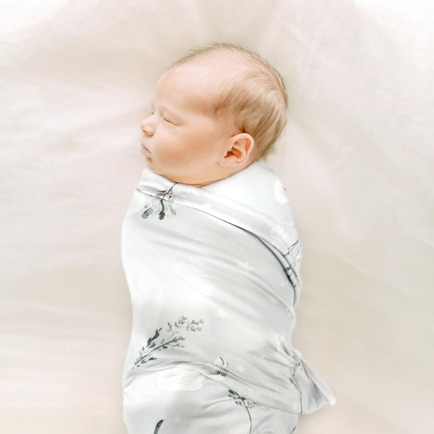 GRSSDER jersey-knit fabric close-up emphasizes gentle touch for baby's delicate skin.