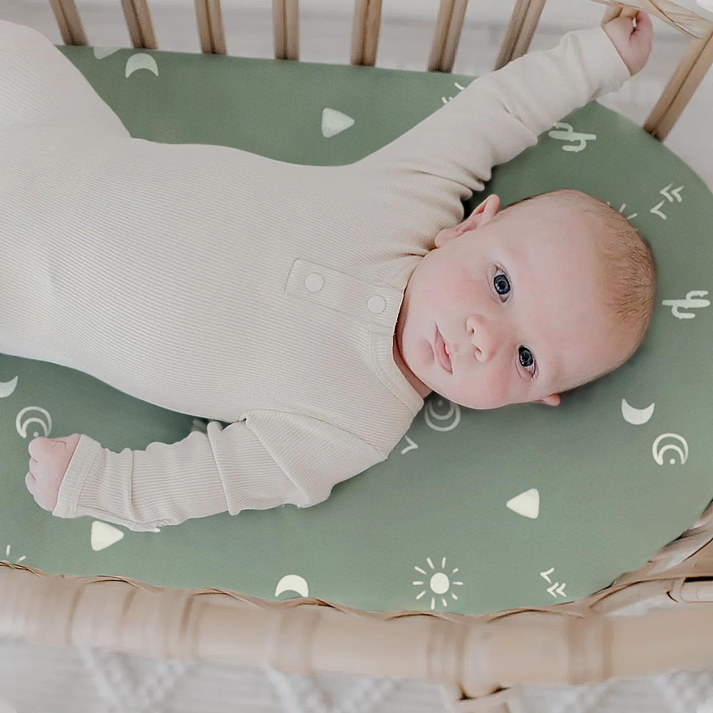 GRSSDER machine-washable bassinet sheets offer easy care and durability