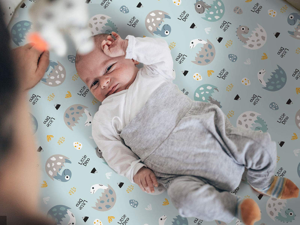 GRSSDER machine-washable mini-crib sheets promise simple cleanup for parents.