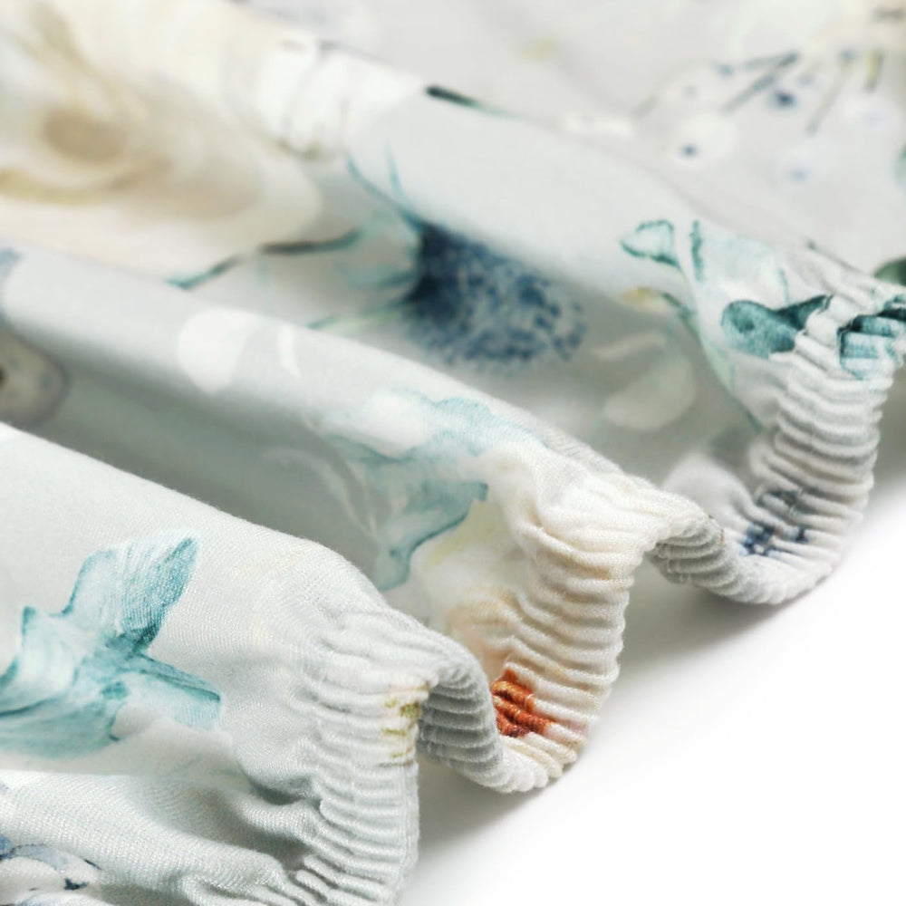 GRSSDER neutral pattern adds calming touch to nursery decor.