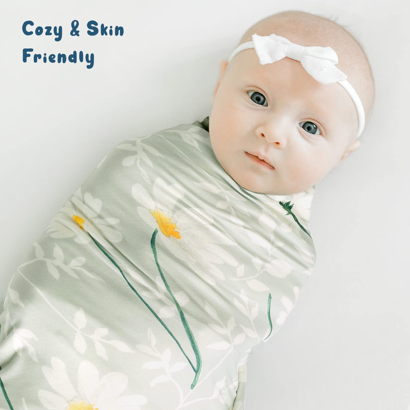GRSSDER nursery decor blanket with daisy pattern enhances modern baby spaces.