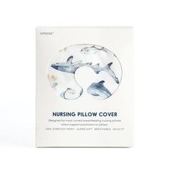 GRSSDER nursing cover featuring whale sea world pattern for stylish nursery decor.