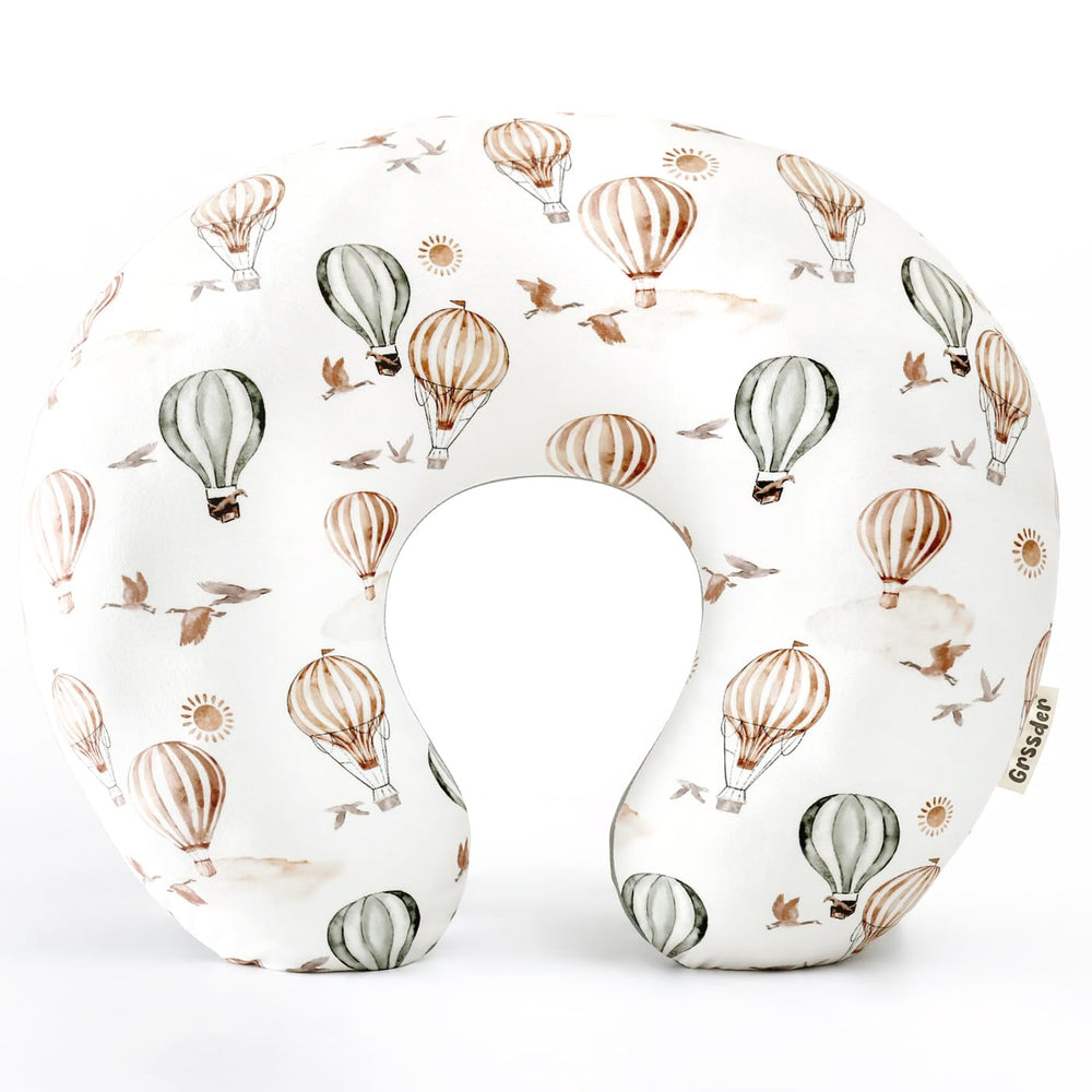GRSSDER nursing pillow cover with balloon pattern for stylish nursery decor