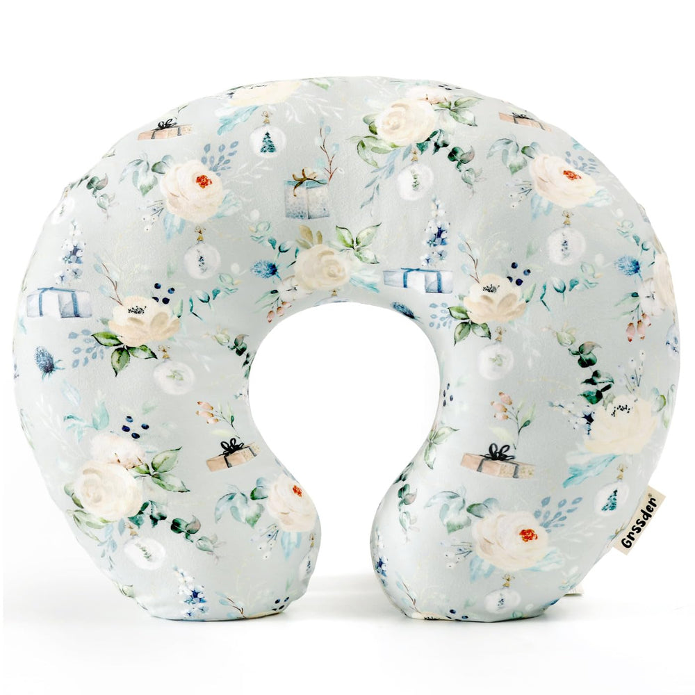 GRSSDER nursing pillow cover closeup of stretchy minky fabric for baby skin