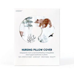 GRSSDER nursing pillow cover fits most pillows securely for fuss-free nursing