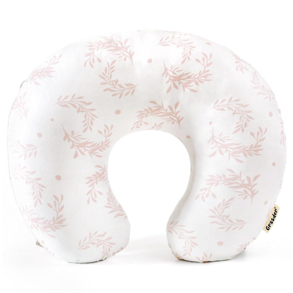 GRSSDER nursing pillow cover flora-pattern adds stylish flair and cozy comfort during feeding.