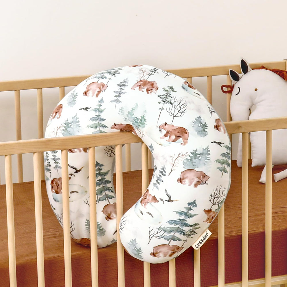 GRSSDER nursing pillow cover hidden zipper enables quick on off