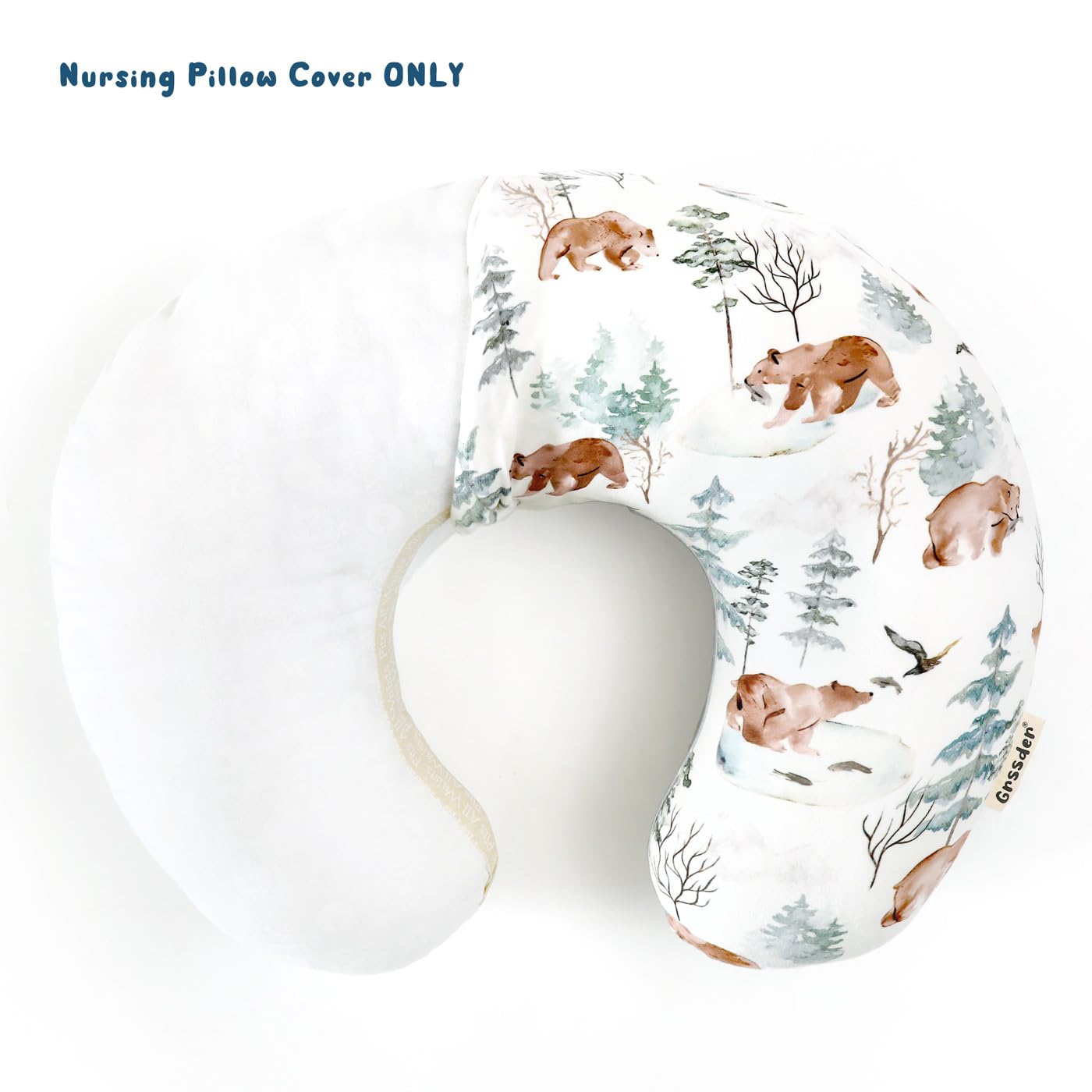 GRSSDER nursing pillow cover machine-washable and durable after many washes