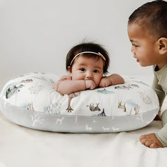 GRSSDER nursing pillow cover snug-fit around curved pillows for secure use