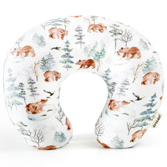 GRSSDER nursing pillow cover close-up shows ultra-soft, breathable minky fabric for baby comfort