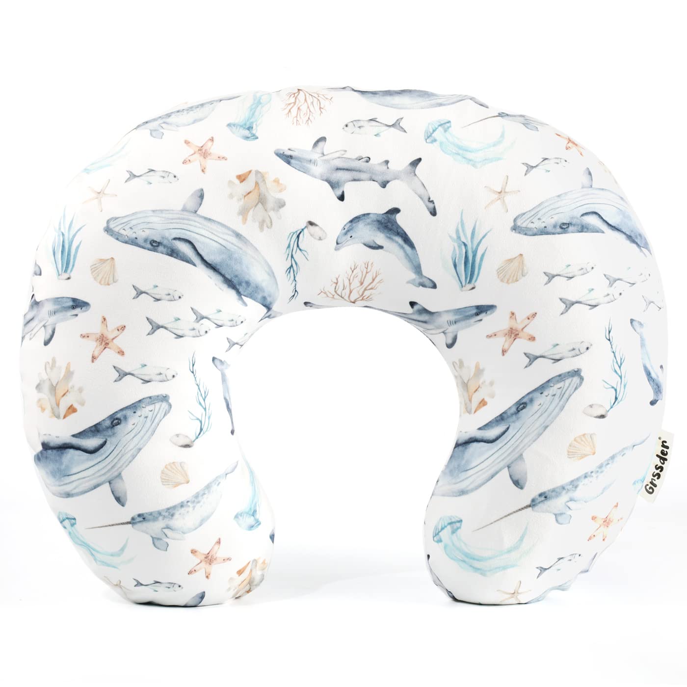 GRSSDER nursing pillow cover with soft texture for a cozy nursing experience.