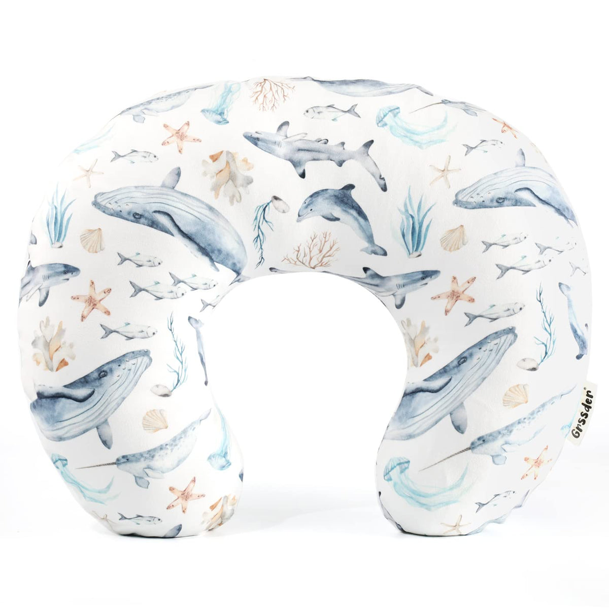 GRSSDER nursing pillow cover with soft texture for a cozy nursing experience.