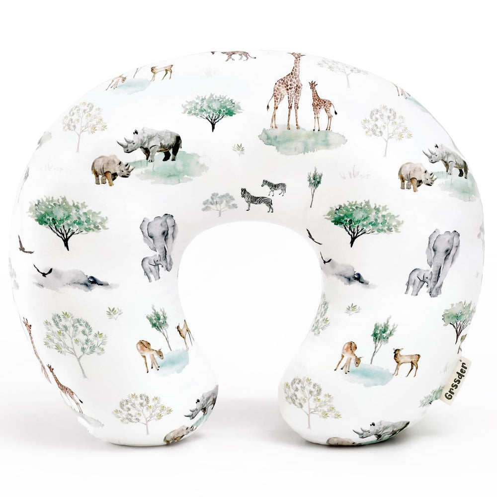 GRSSDER nursing pillow cover with stretchy Minky fabric delivers ultra-soft comfort for feeding sessions