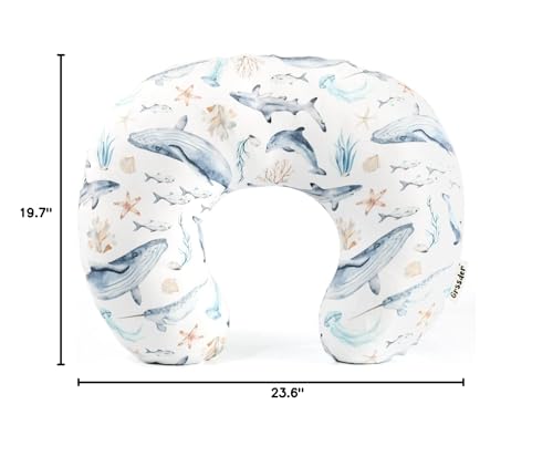 GRSSDER nursing pillow cover suitable for tummy time and sensory play.