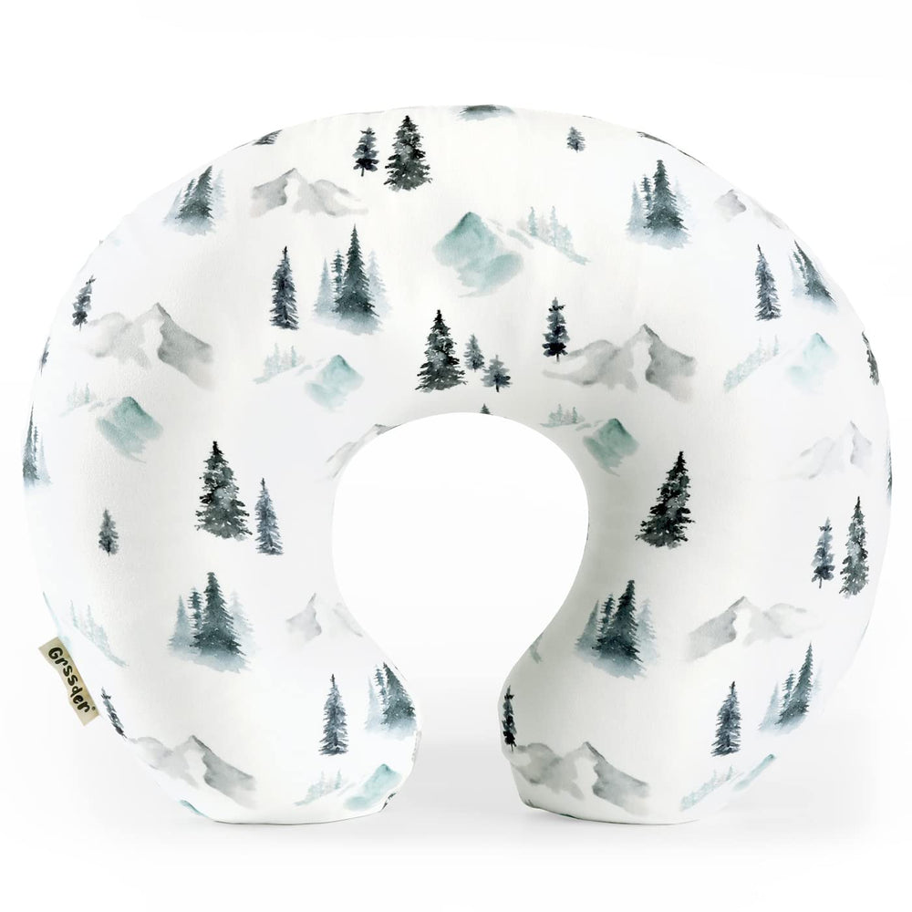 GRSSDER nursing pillow cover with ultra-soft minky texture for cozy nursing
