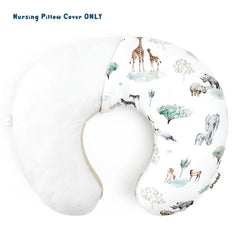 GRSSDER nursing pillow cover shows zipper closure for quick on-off changes