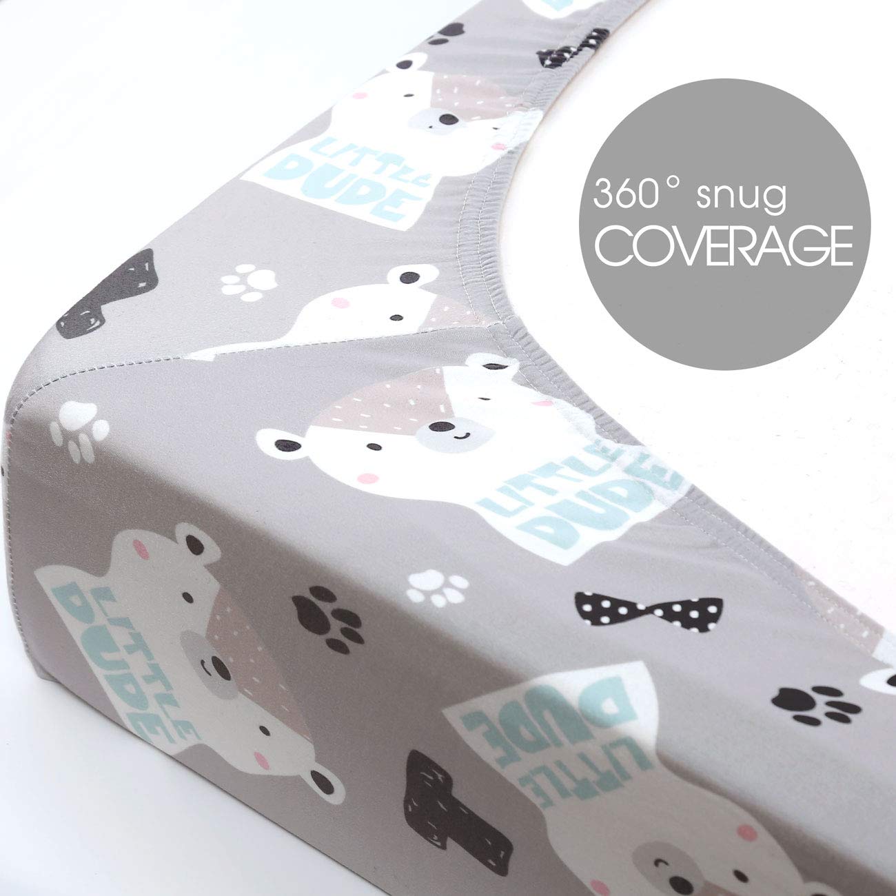 GRSSDER two-pack crib sheets make a practical nursery gift.