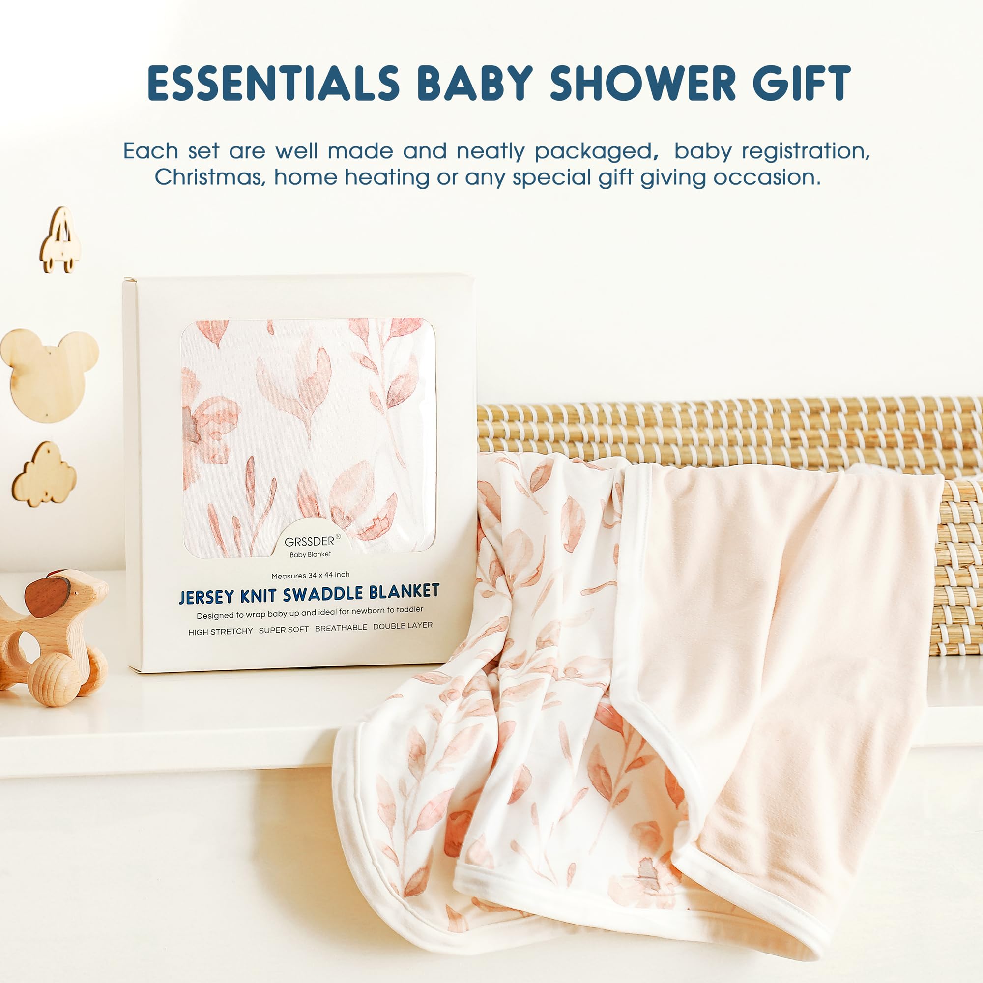 GRSSDER Pink Flora nursery mood shot showcasing modern styling