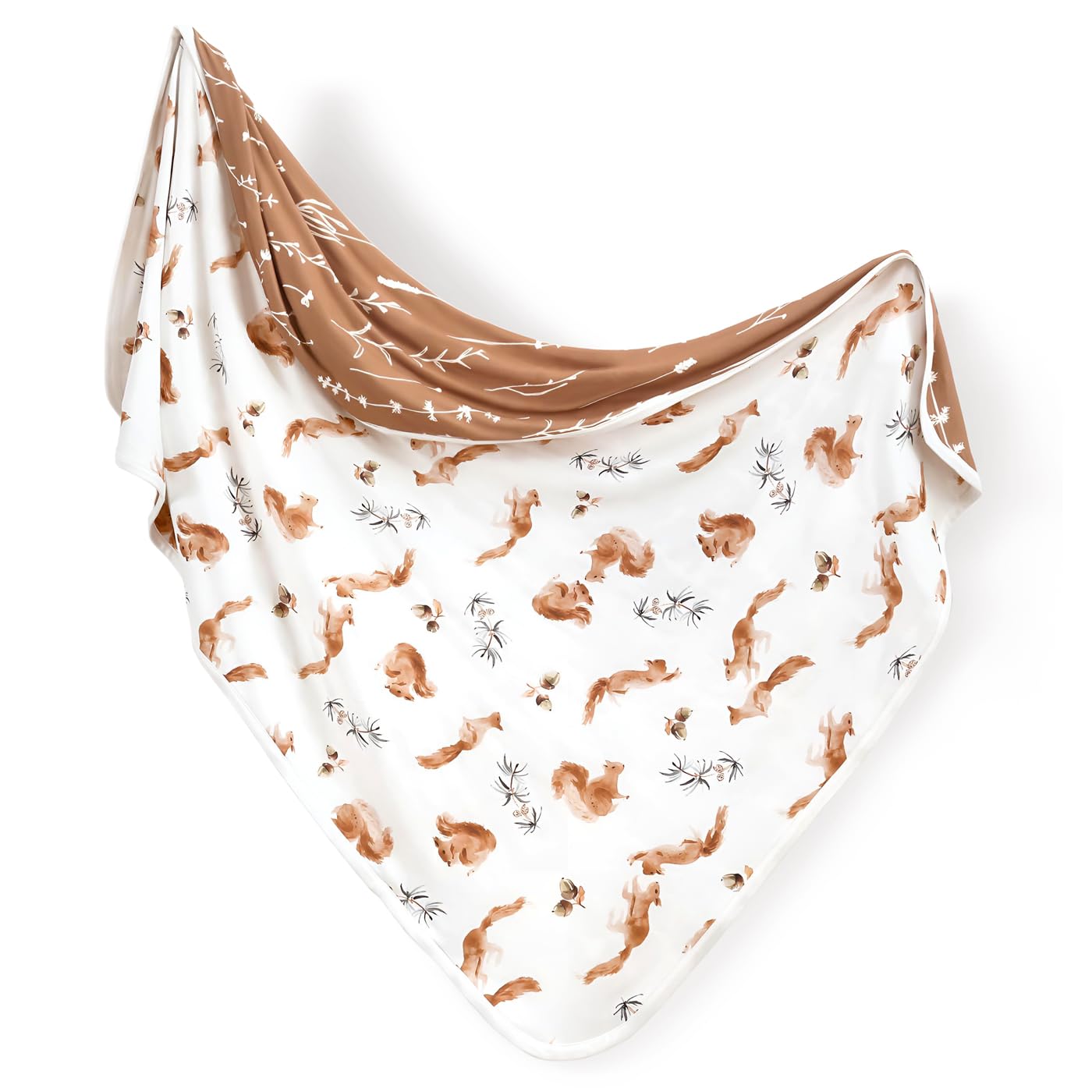 GRSSDER reversible baby blanket close-up of soft jersey knit for gentle newborn skin