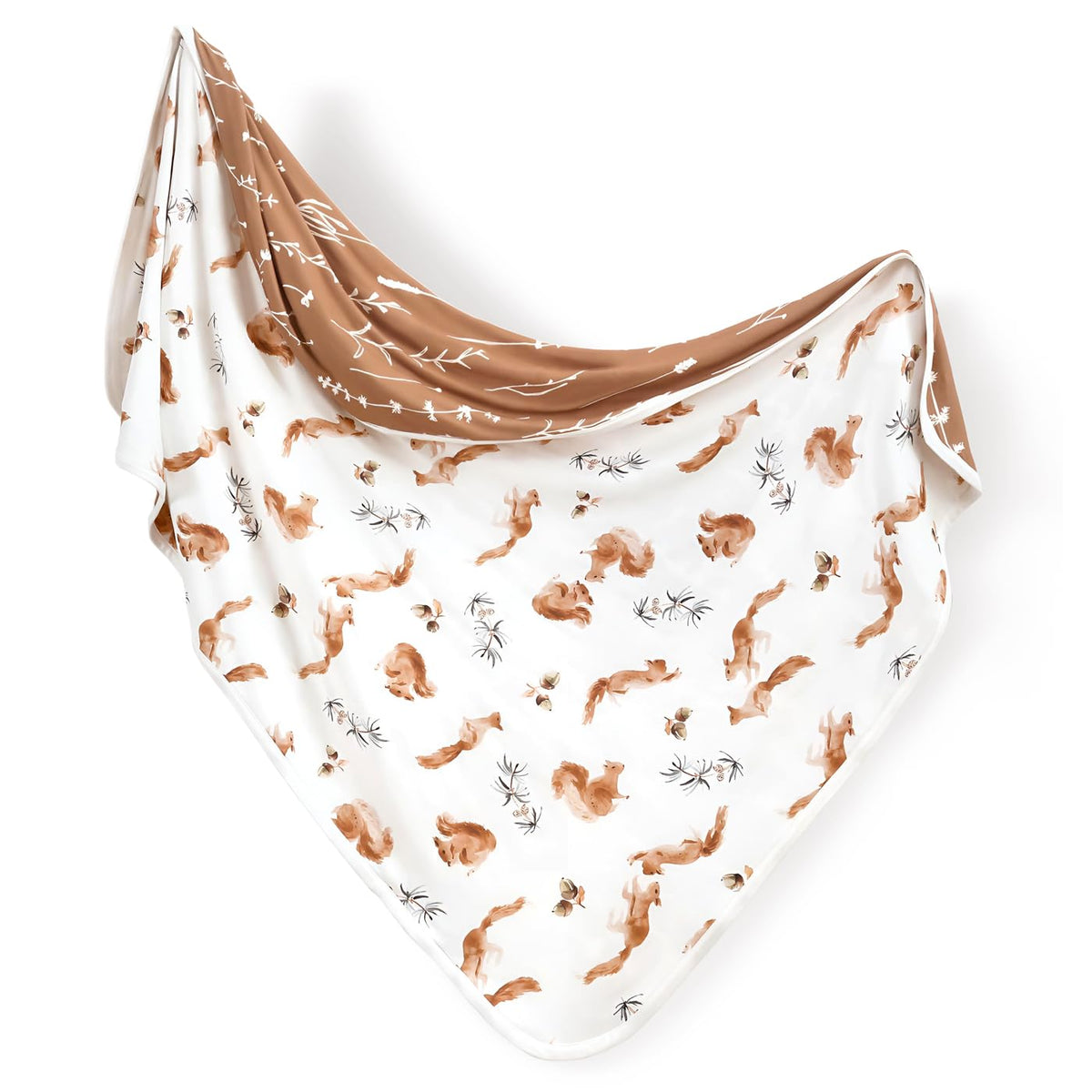 GRSSDER reversible baby blanket close-up of soft jersey knit for gentle newborn skin