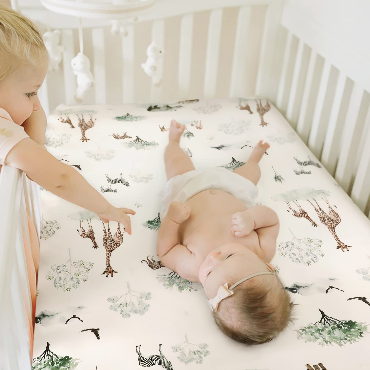 GRSSDER african-savannah-pattern adds stylish nursery decor.