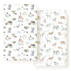 GRSSDER stretch crib sheets show universal-fit design for secure mattress fit.
