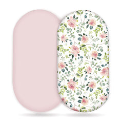 GRSSDER stretchy baby fitted sheet with secure elastic edge for snug bassinet fit.
