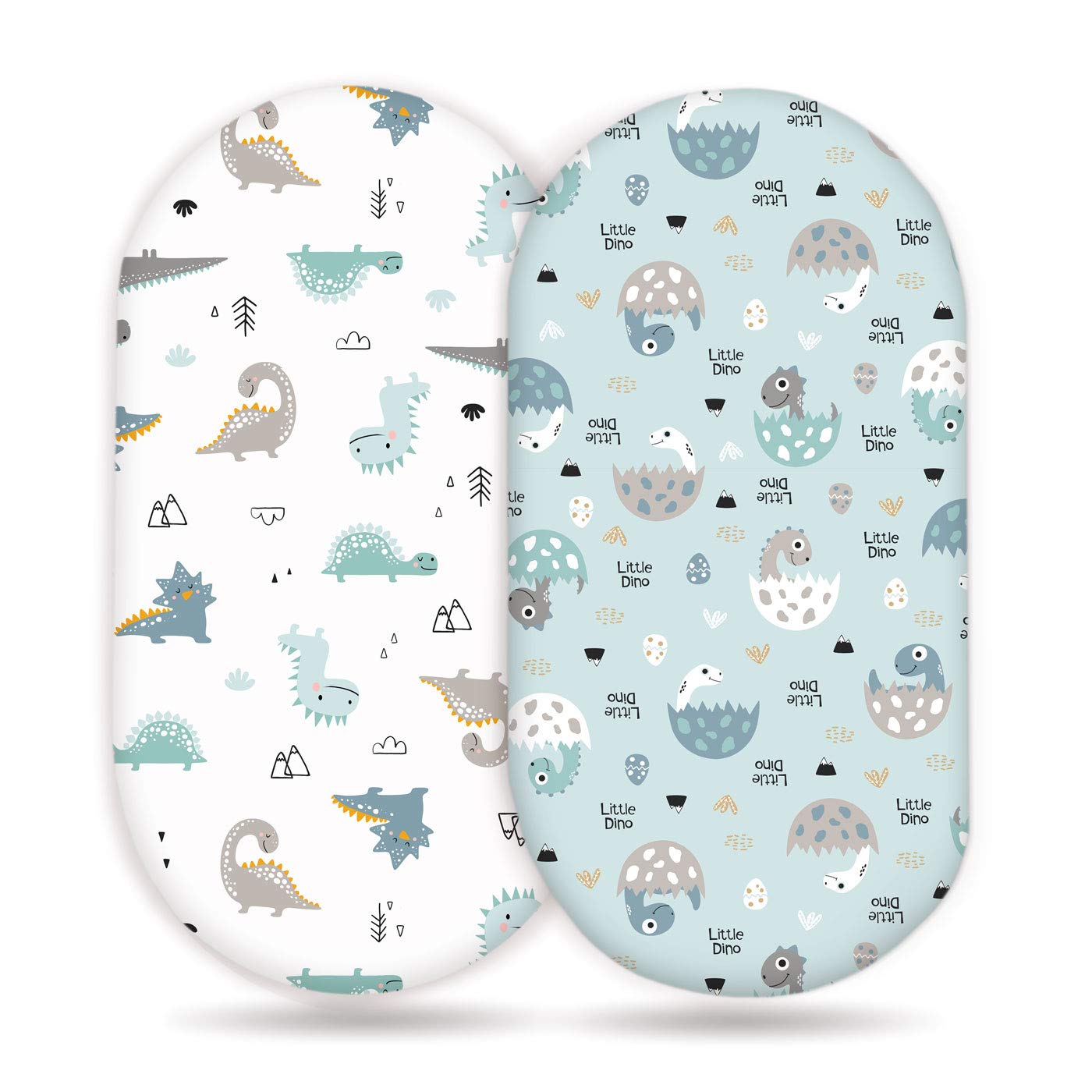 GRSSDER stretchy bassinet sheet close-up shows ultra-soft breathable fabric for baby comfort