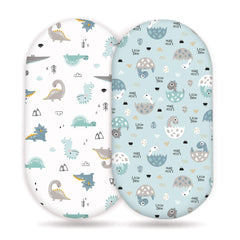GRSSDER stretchy bassinet sheet close-up shows ultra-soft breathable fabric for baby comfort
