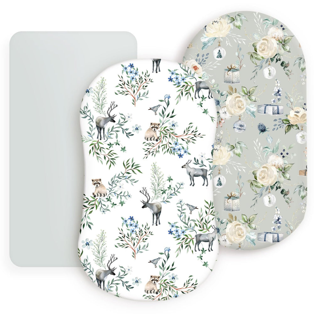 GRSSDER stretchy bassinet sheet offers a soft feel for breathable sleep.