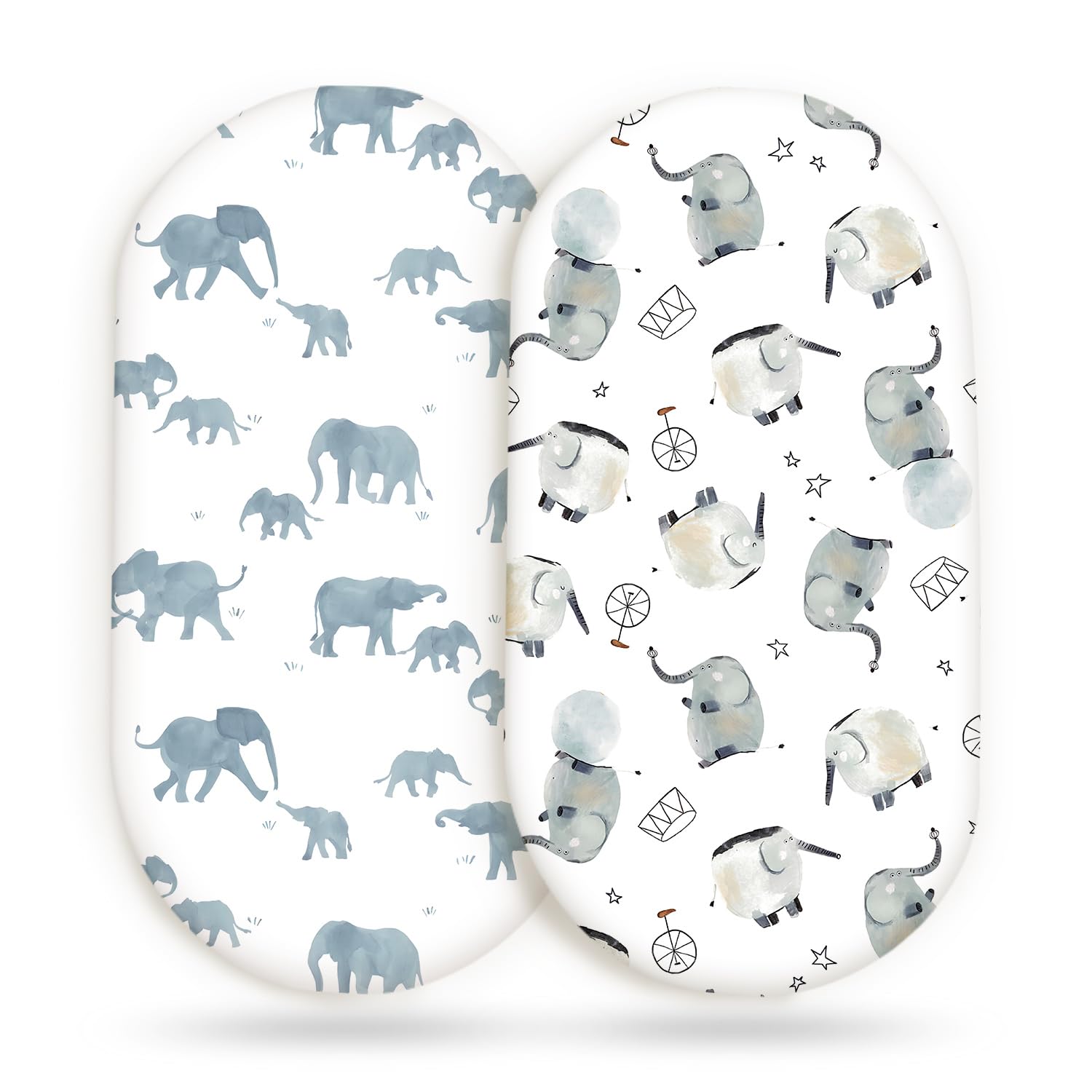 GRSSDER bassinet sheet with elastic bottom keeps sheets snug for peaceful naps.