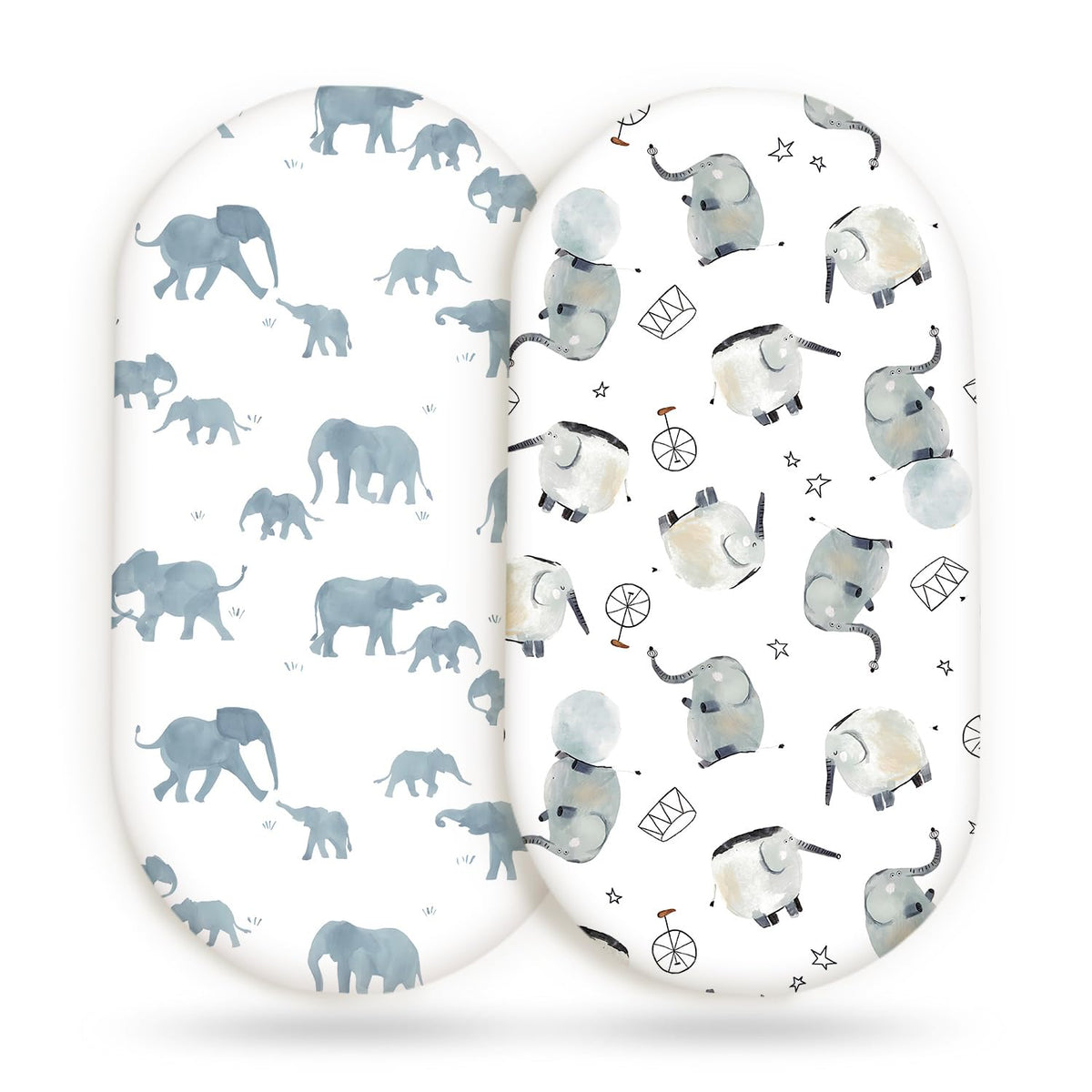 GRSSDER bassinet sheet with elastic bottom keeps sheets snug for peaceful naps.