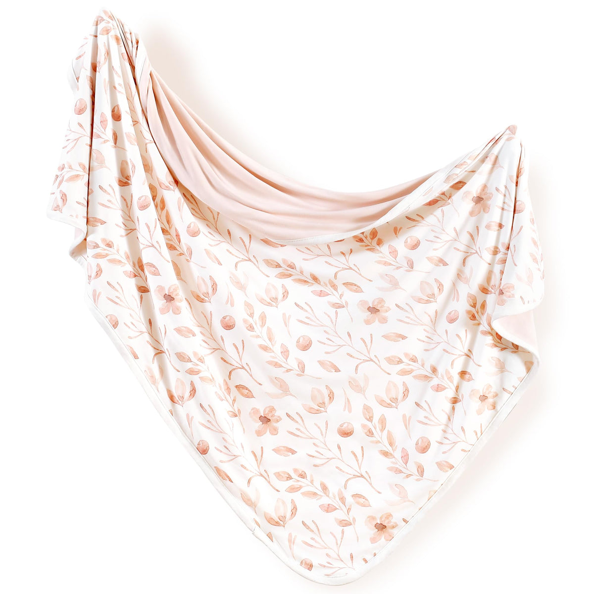GRSSDER Pink Flora closeup of super-soft jersey-knit fabric for cozy comfort