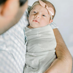 GRSSDER swaddle blanket 34x44 flat lay highlighting versatile use.