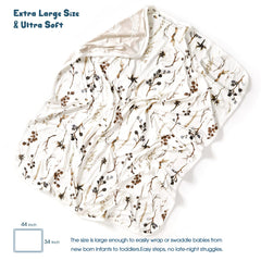 GRSSDER swaddle blanket 34x44—versatile size for swaddling and cuddles.