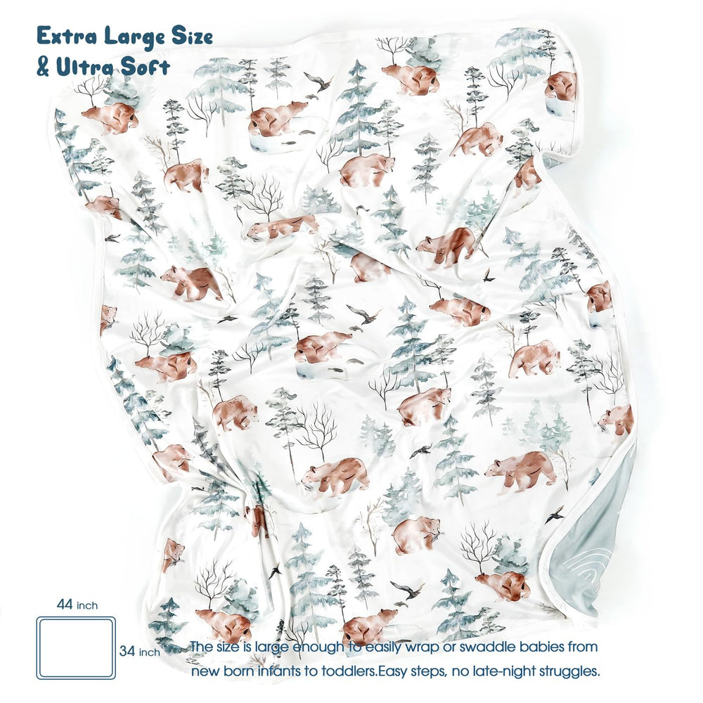 GRSSDER swaddle double-layer 34x44 provides cozy, breathable warmth
