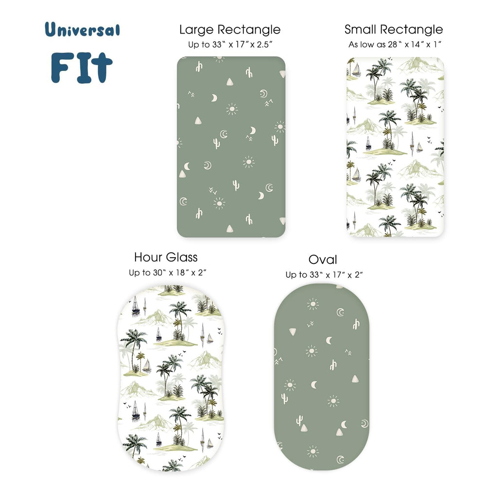 GRSSDER two-pack bassinet sheet set ready for quick changes