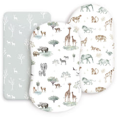 GRSSDER ultra-soft bassinet sheet close-up fabric for a comfy, breathable sleep surface.