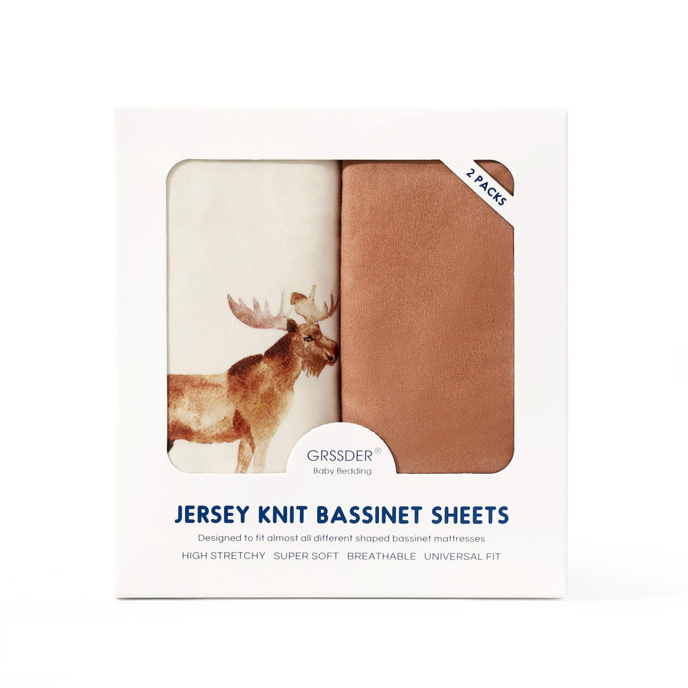 GRSSDER universal-fit bassinet sheet for oval, round, rectangle shapes