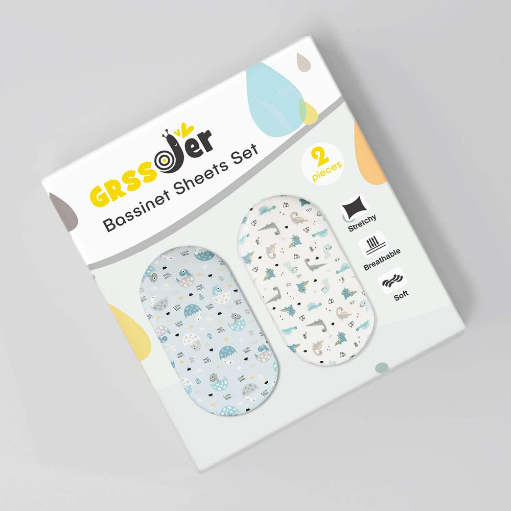 GRSSDER universal-fit bassinet sheet demonstrates secure elastic for a snug fit