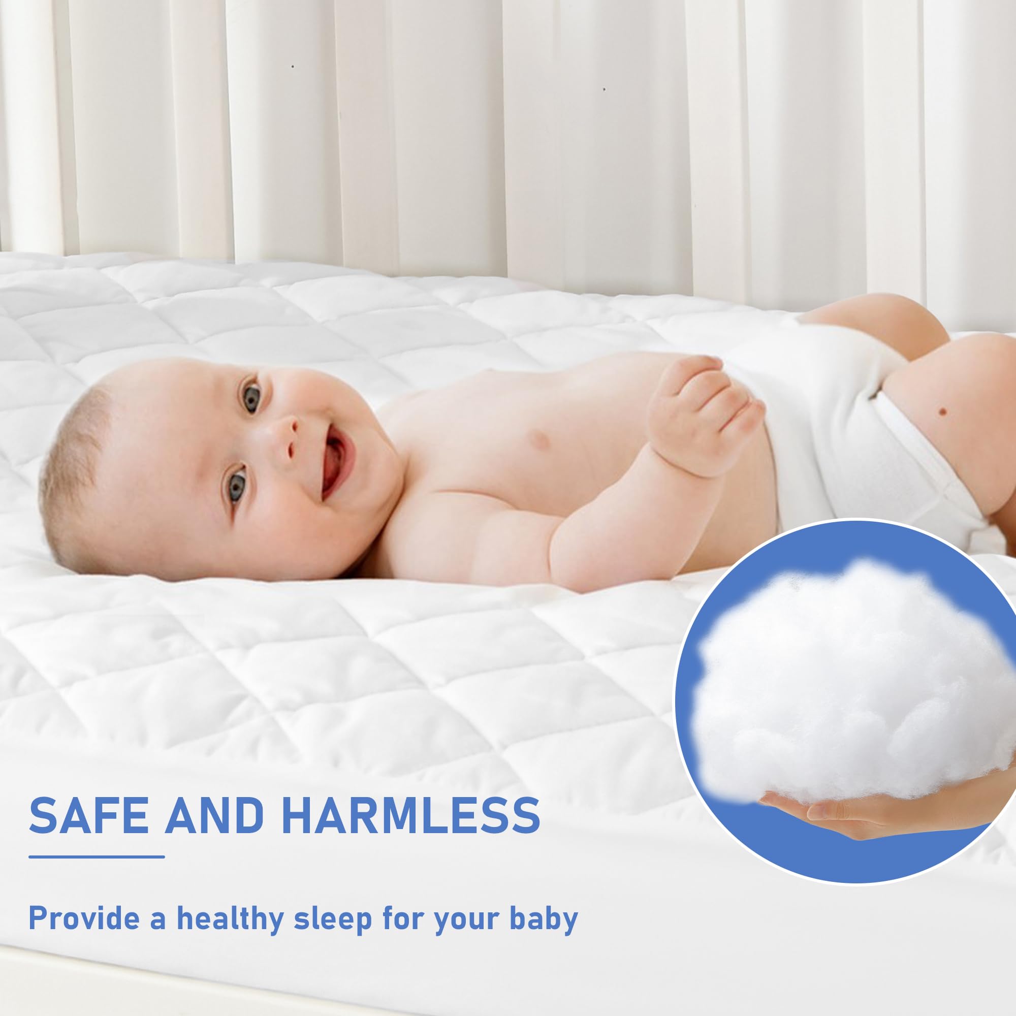 GRT top layer ultra-soft terry fabric image emphasizing breathable baby comfort