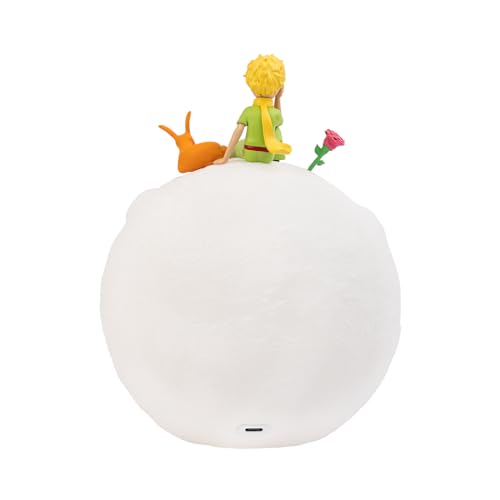 Grupo Erik The Little Prince lamp highlights rose detail to elevate desk decor.