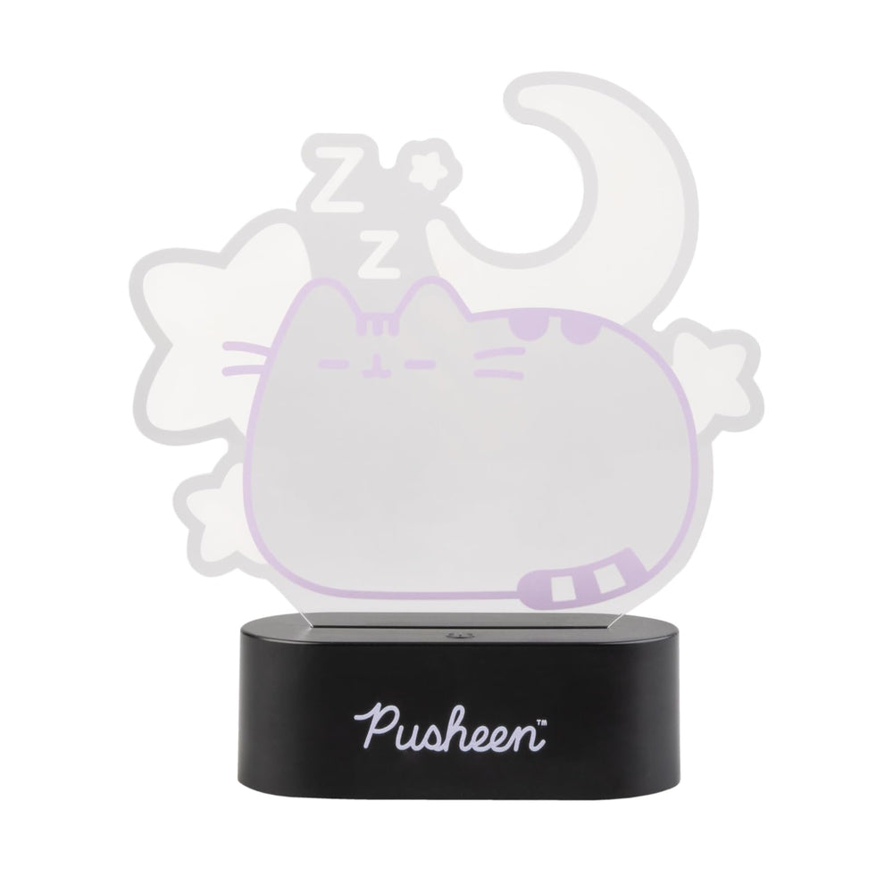 Grupo Erik Pusheen lamp side glow highlighting cute character silhouette.