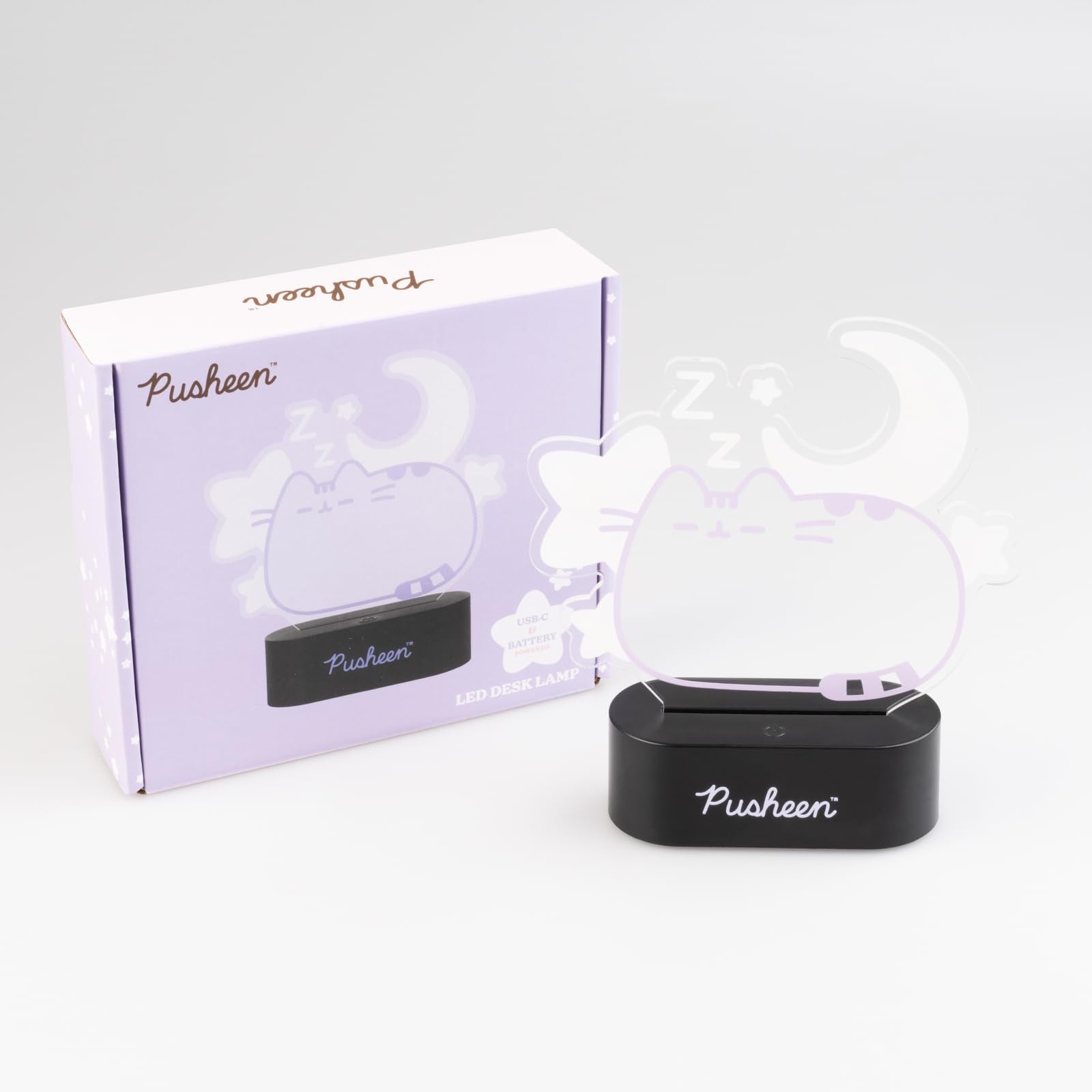 Grupo Erik Pusheen lamp top button, easy one-touch lighting control.