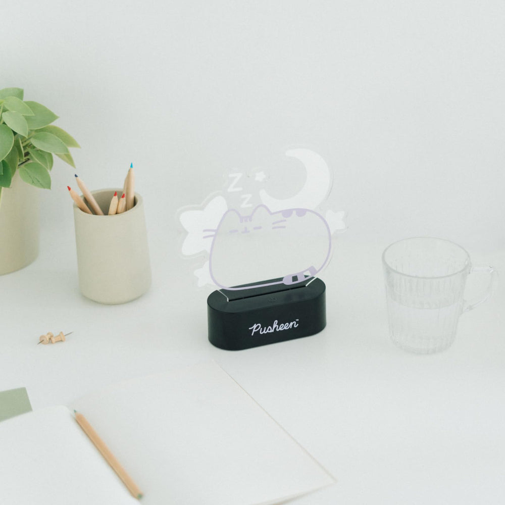 Grupo Erik Pusheen lamp USB-C cable for continuous power.