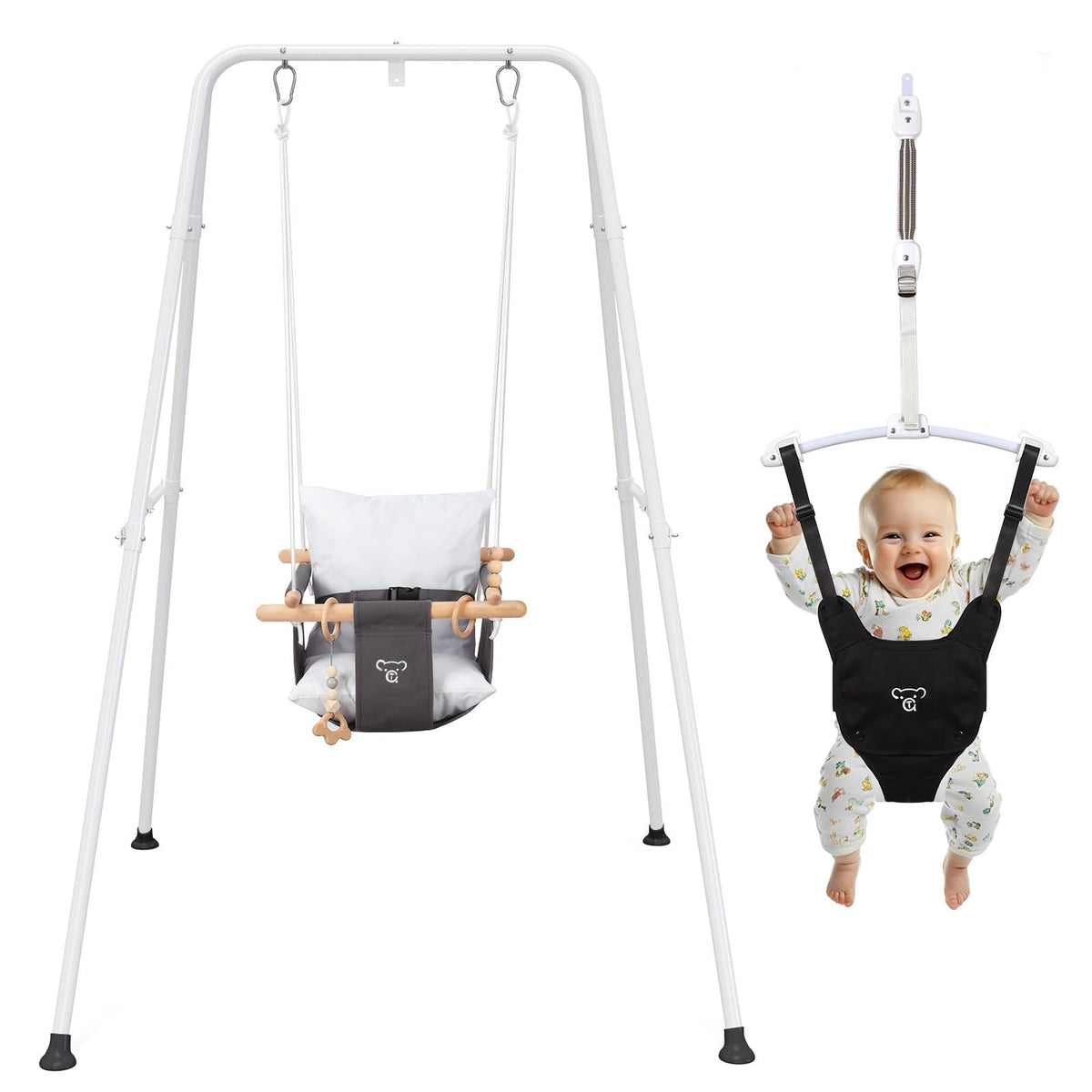 G TALECO GEAR 2-in-1 jumper-swing foldable stand quick setup